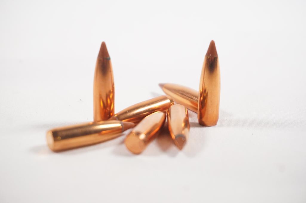 one box of Nosler 6.5 mm ballistic tip bullets, 100 gr. Approx 50 count