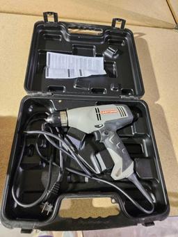 Craftsman 3/8" electric drill in case. Looks new.