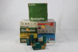 Five boxes of mixed 16 ga shotshells. One Winchester, one Federal and three Remington. Count 125.