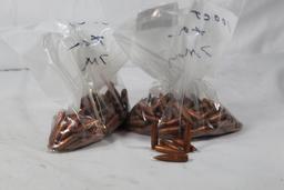 Two bags of 7mm bullets. FMJ. Count, 200 +/-.