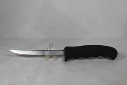 One filet knife with sheath. Good condition.