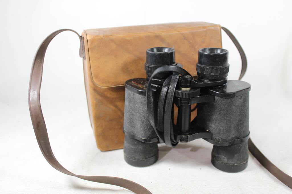 One pair of 7x35 binoculars. Used in case.