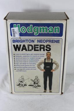 Hodgman neoprene stocking foot waders, Size Med, long. In box. Looks to be unused.