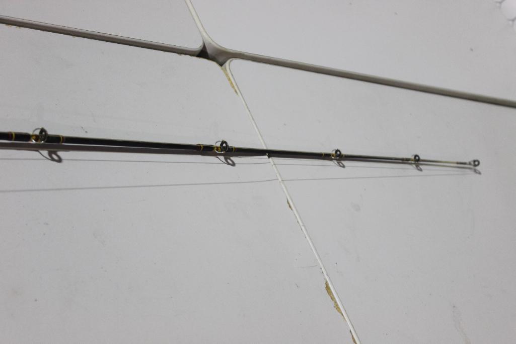 One Shakespeare 7ft Ugly-Stik, bait casting rod and a Ambassadeur 7000 reel. Used. Will not ship,