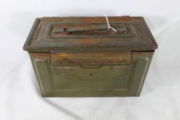 One Metal 50 cal ammo box. Used.