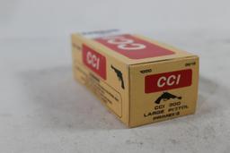 One box of CCI 300 Large pistol primers, 1000 cnt