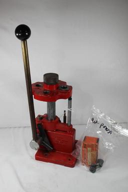 Lyman All-American turret press with accessories. Used in good condition.
