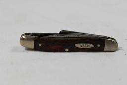 Case Model 6318 Stockman with 2.5 inch main blade. Jigged bone scales. Made from 1940 to 1964. Used