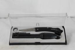 Knife and light combo. Pelican knife and flashlight combo. NIB.