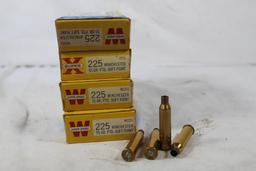 Four boxes of Winchester fired 225 Win. Count 75.