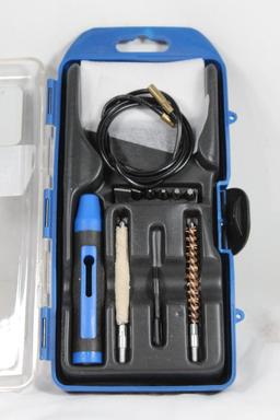 One Gunmaster 22 cal rifle cleaning kit. Looks unused.