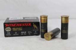 One partial box of Winchester 3" #4, 12ga. Count 7.