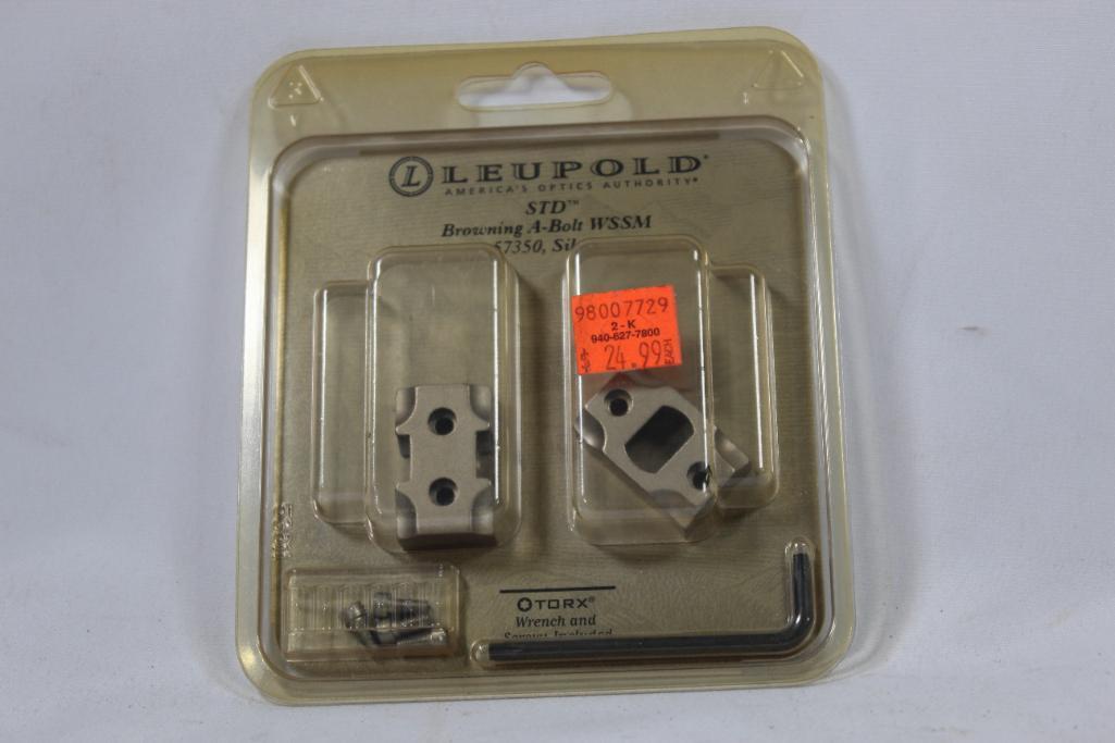 Leupold silver scope bases for Browning A-bolt WSSM. In package.