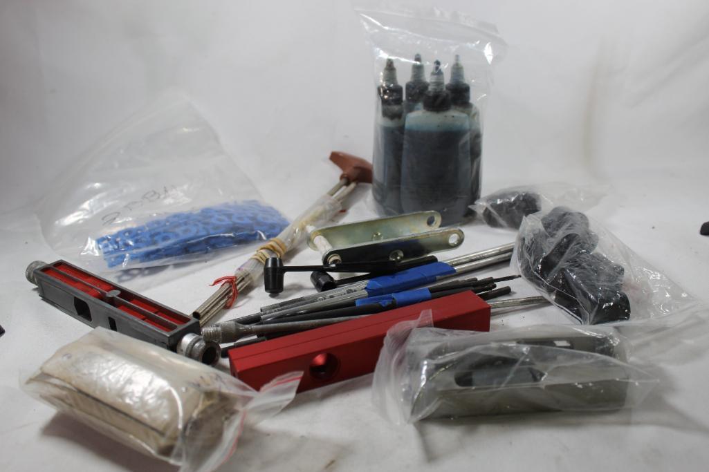 Miscellaneous rifle and pistol cleaning items.