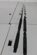 Two deep sea spinning rods. Used. Will not ship, pick-up only.