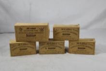 Four rifle/revolver cartridge boxes. Used, in good condition.