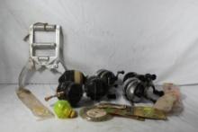 One Shakespeare level wind fishing reel, five Zebco closed face spinning reels, etc. Used.