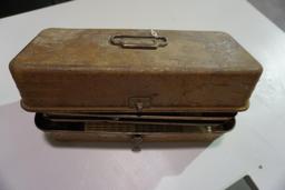 Metal tackle box with tackle