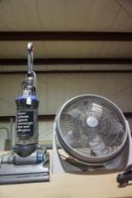 One 22" floor/table electric fan, and one Dyson floor vacuum. Used. Both in nice condition.