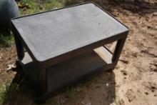 Small plastic rolling tool cart