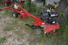 One Troy Bilt front tine cultivator tiller. Used. Runs per cosigner.
