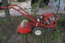 One Troy Bilt 8 HP rear tine tiller. Used. Runs per consigner.