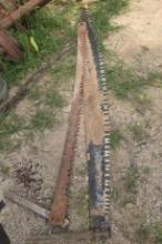 Pair of old push/pull logging saws.