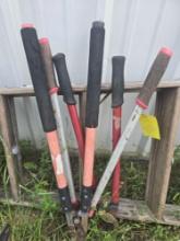 Three tree limb loppers. Used.