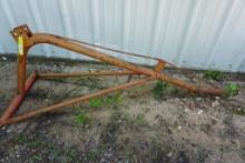 Boom pole attachment for 3 point hook up
