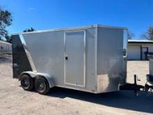 2023 Look Cargo Trailer. 16' Long 7' Wide 6'6" tall. Has rails on floor and sides. Very nice trailer