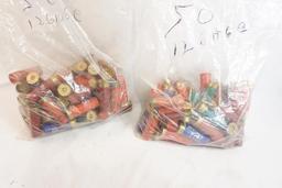 Two bags of 12 gauge mixed, 100 count