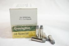 Two boxes of 38 Special, one Remington 148 gr and one Ken's ammo & reloading 158 gr