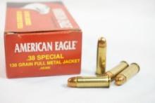 One box of American Eagle 38 Special 130 gr FMJ, 40 count