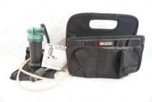MSR Miniworks water filter in bag and an all purpose ammo/ tool tote
