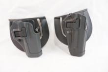 Two Blackhawk CQC holsters, RH