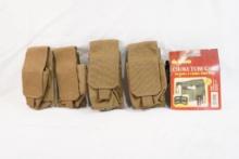 Four magazine pouches and an Allen choke tube case
