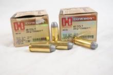 Two boxes of Hornady Cowboy 45 Colt 255gr, 40 count total