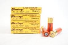 Four boxes of Hastings laser Magnum 12 gauge Sabot Slugs