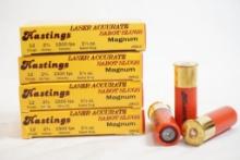 Four boxes of Hastings laser Magnum 12 gauge Sabot Slugs