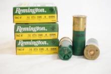 Three boxes of Remington TAC 8 12 gauge 00 Buckshot, 15 count total
