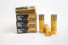 Three full and one partial boxes of Federal 20 gauge NO. 3 buckshot, 19 count total