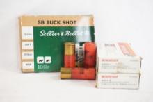 Three boxes of 12 gauge 00 buckshot, one Sellier & Bellot 10 count and two boxes of Winchester Super
