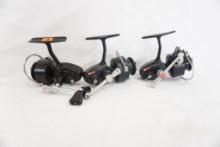 Three Mitchell spinning reels, one 308 and two 409