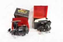 Two Mitchell spinning reels, one 301 and one 309 both in boxes with extra spools