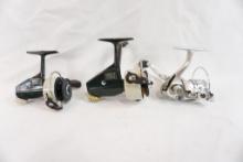 Three spinning reels, one Zebco 4 Cardinal , one Zebco 3 Cardinal and one Abu Garcia Cardinal 100U