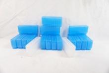 Eighteen small caliber rifle ammo boxes