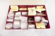 Plastic box of various Caliber brass cleaning jags
