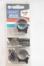 Weaver scope mount system for Savage 110 new in pkg