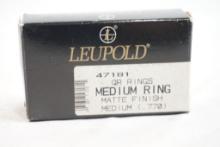 Leupold quick release mount rings Med, matte finish, new in box