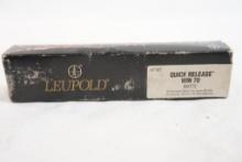 Leupold quick release 1 piece base for Winchester model 70's